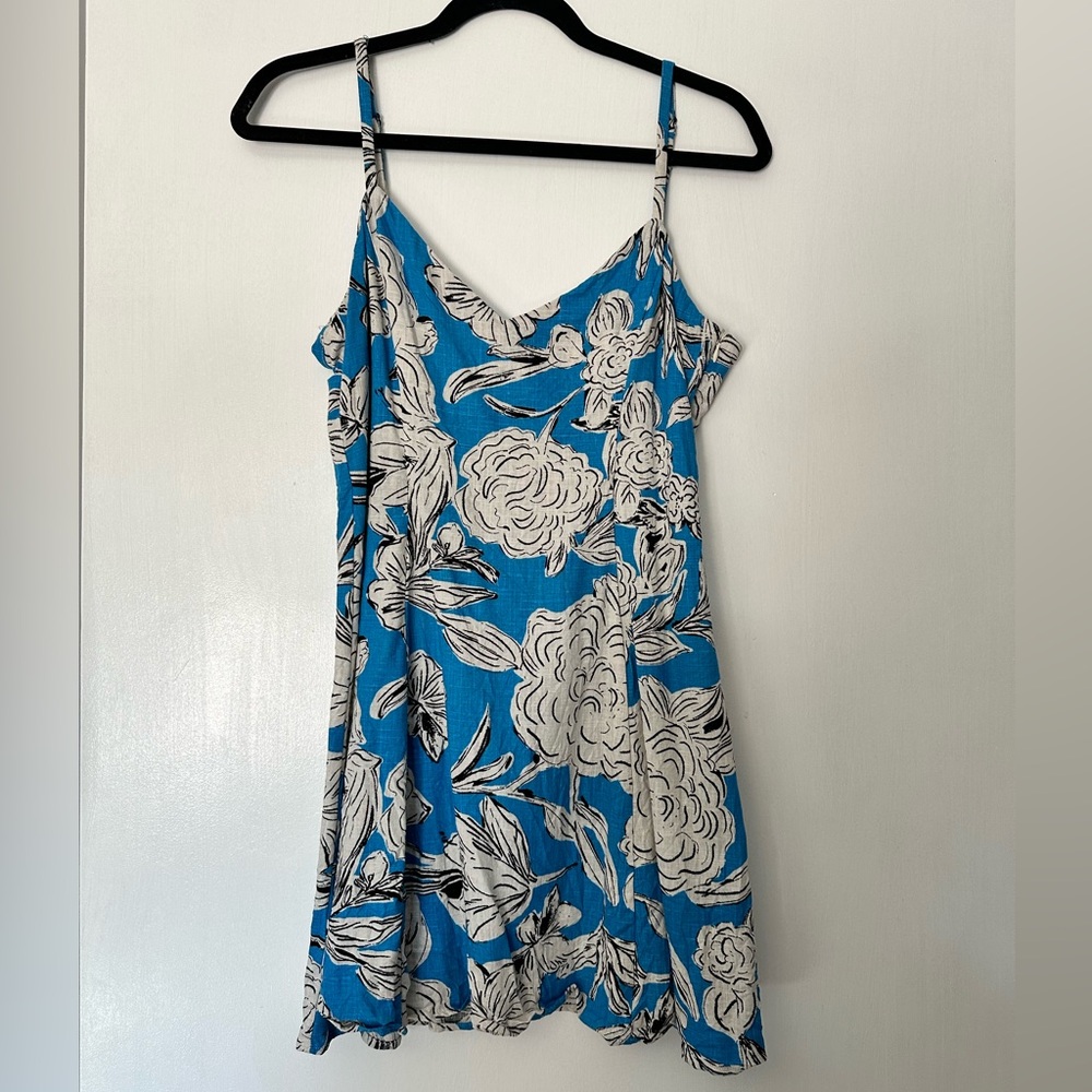 Zara Blue Floral Sundress